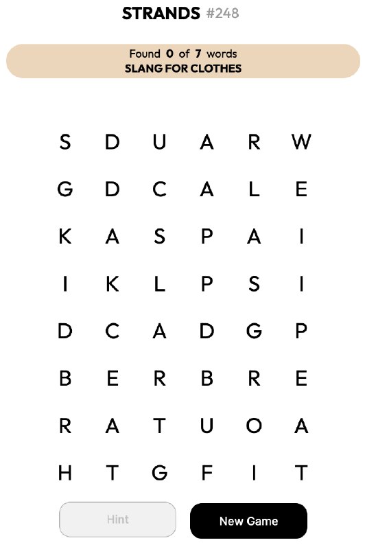 V2EX-最热主题做了一个只有中国人才能玩的游戏#v2exaziya:游戏玩法很简单，将一首被打散的古诗正确连接起来就算通关也很困难，因为前提是你得会这首诗，当然，你也可以靠猜这个游戏我给了朋友们的小孩子玩，他们觉得特别好玩，抖音都不刷了哈哈哈~为什么做这个游戏？因为最近网上冲浪发现了一种热门游戏，strands game ，他是把单词打散，但我英语渣，一个都连不上