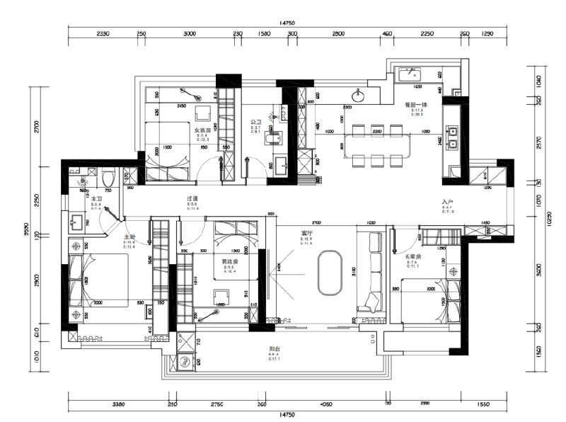 V2EX-最热主题刚装修 130㎡新房，网络布线这样搞，有没有更优解？#v2exllexus:房子布置图⬇⬇⬇1. 装修的时候四个房间都预留了网络端口，客厅拉了两条网线