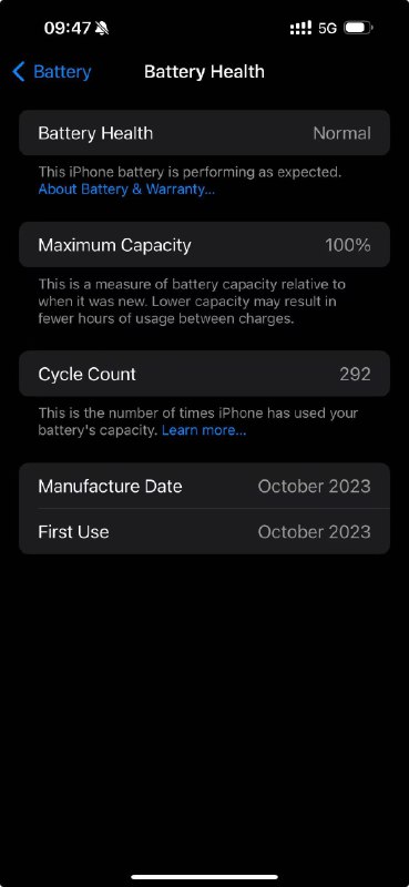 V2EX-最热主题你们的 iPhone 15 电池健康还有多少了#v2exallen123890:我的用了一年还有 100%，满意😀source