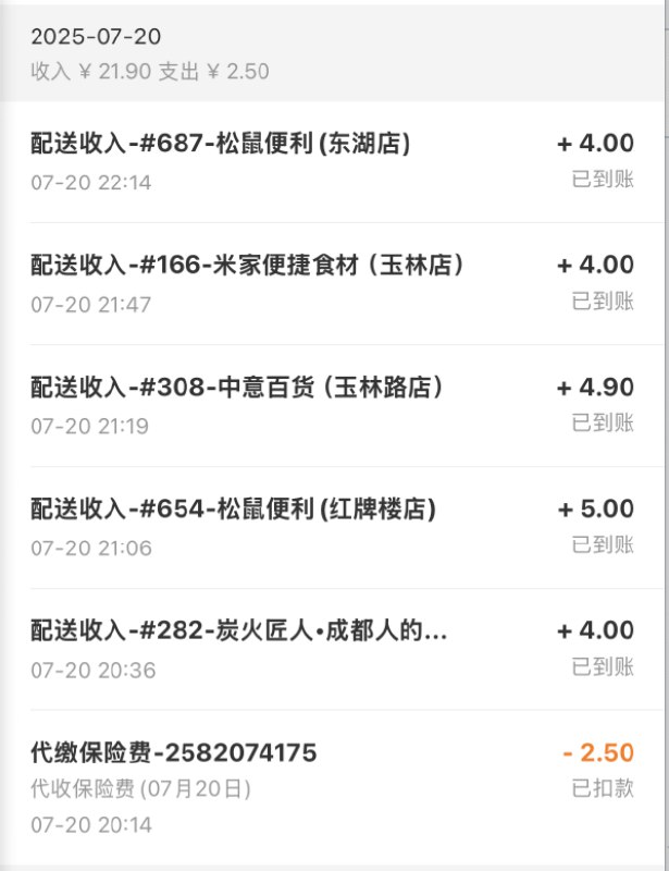 V2EX-最热主题共享单车送美团外卖： 21.97km 配送收入 21.90 元，保险 2.5 元；消耗两瓶东方树叶 7.5 元；实际收入 11.9 元#v2exechoechoin:sourceV2EX-最热主题共享单车送美团外卖： 21.97km 配送收入 21.90 元，保险 2.5 元；消耗两瓶东方树叶 7.5 元；实际收入 11.9 元#v2exechoechoin:source